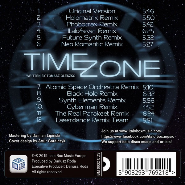 News DJ CON-T - Time Zone (Italo4ever remix) on cd ! - Italo4ever
